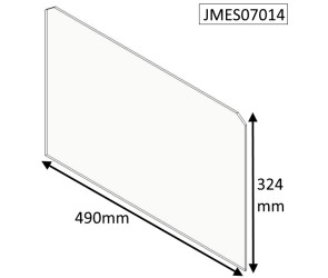 JMES07014 - HUNTER Herald SUPPLIED - GLASS PANEL 490mm x 324mm  |  Allure 7
